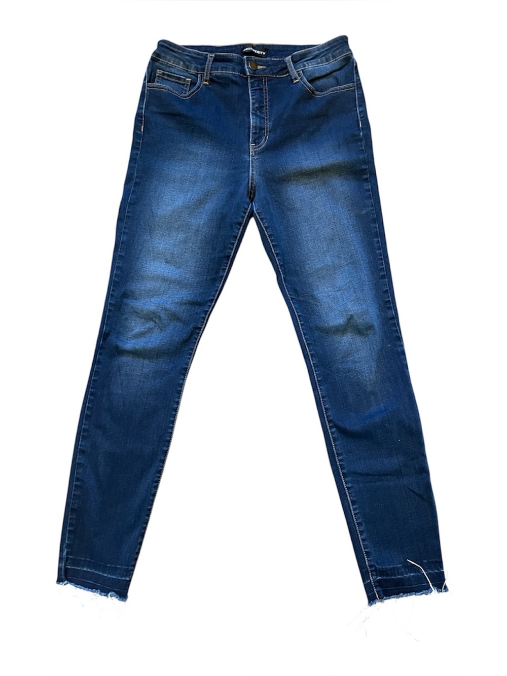 Prosperity Skinny High Waist Salvage Hem Jeans Sz 31
